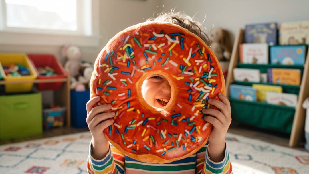 Almofada / Pelúcia Donut Fofinha (35 cm) - 100% Nova | Vários Modelos (Rive-Nord / Rive-Sud) — foto 3 de 9