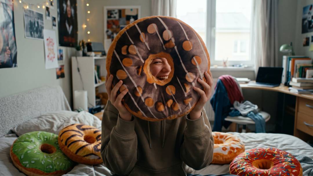 Almofada / Pelúcia Donut Fofinha (35 cm) - 100% Nova | Vários Modelos (Rive-Nord / Rive-Sud) — foto 5 de 9