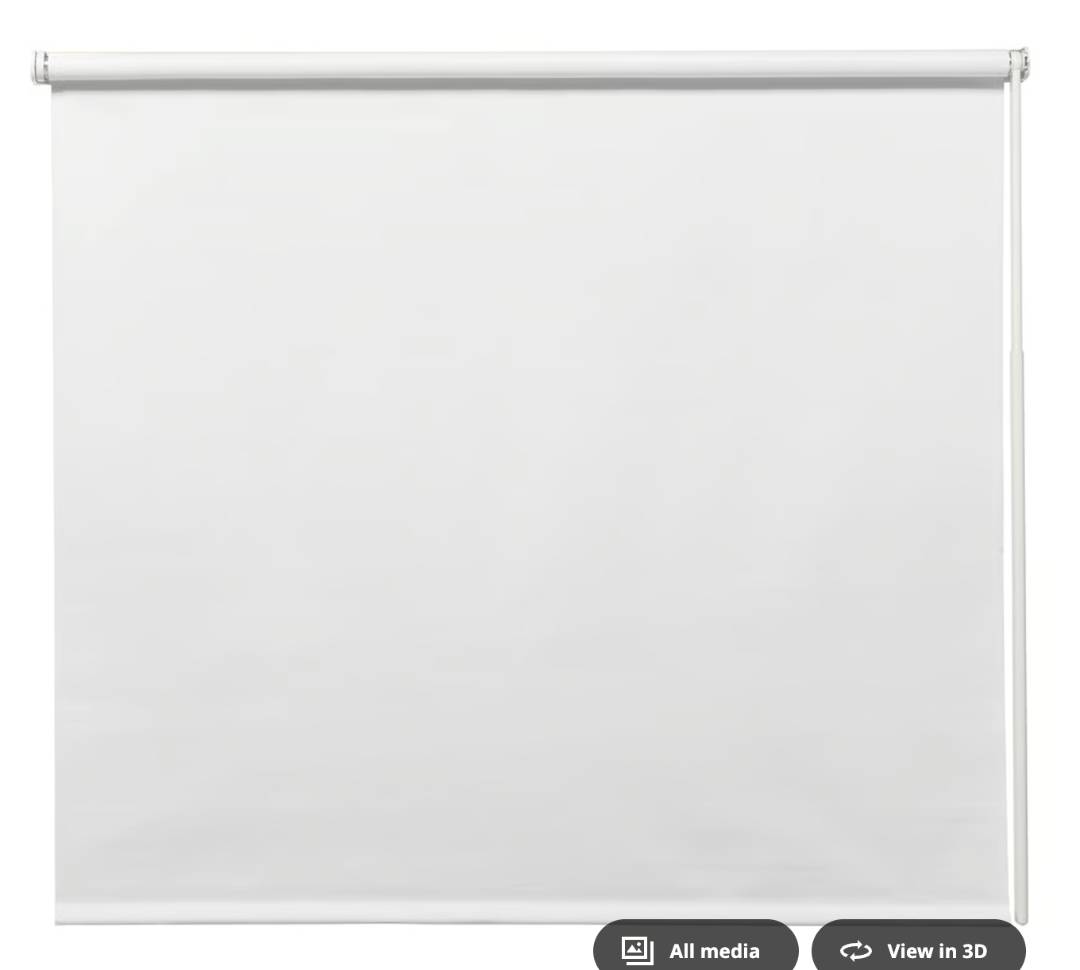 FRIDANS - Blackout roller blind, white, 132.0x195 cm (52x76 ¾ ") — foto 3 de 5