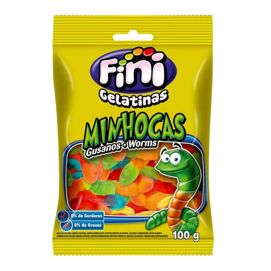 Minhoca ácida Fini 80 g — Marché Brésil