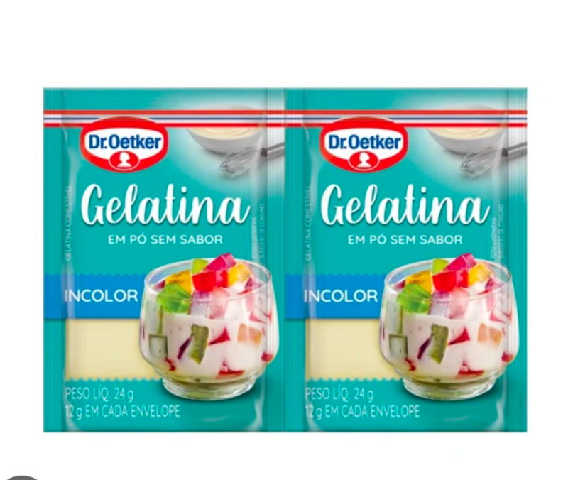 Gelatina sem sabor Dr. Oetker 24 g