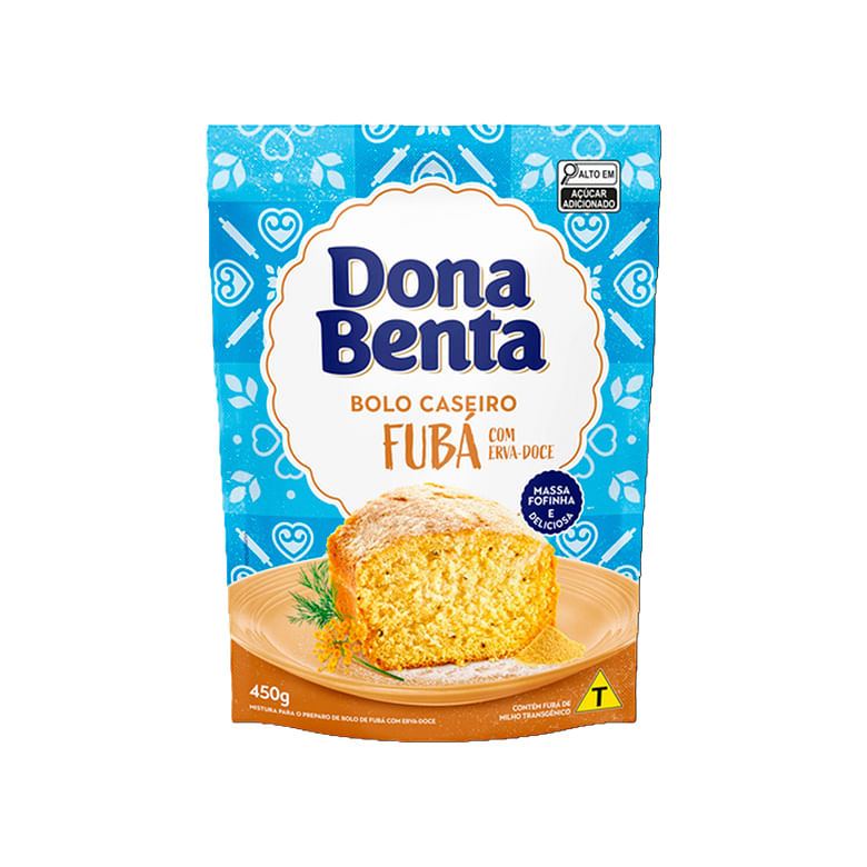 Mistura para bolo de fubá com erva-doce Dona Benta 450 g
