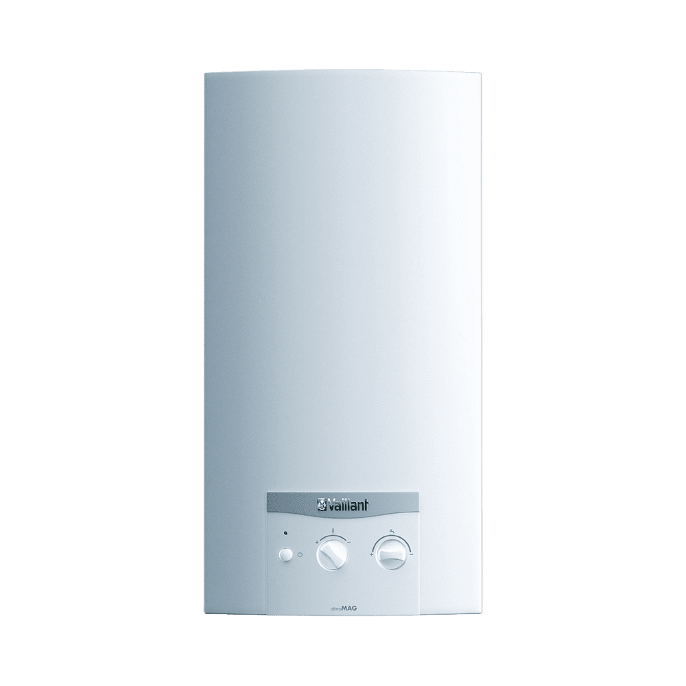 VAILLANT atmoMag HU 144/1 l H ERP átfolyós vízmelegítő, gázüz, kém, elemes, 14l, 24kW