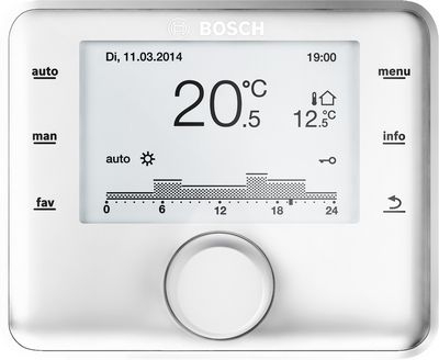 Bosch Bosch CW400 időjáráskövető szabályzó, digitális, heti prog., max.4 fűt.körhöz
