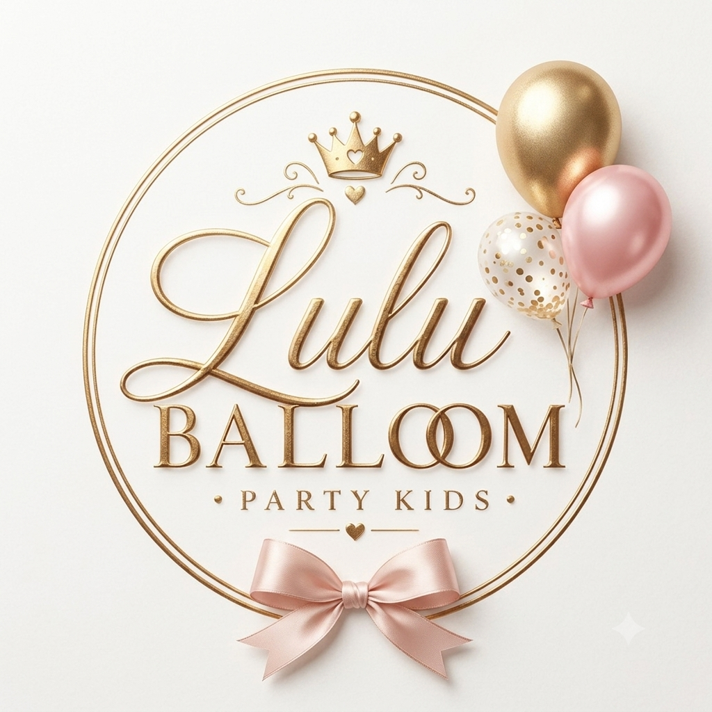 Luluballoon kids party business logo