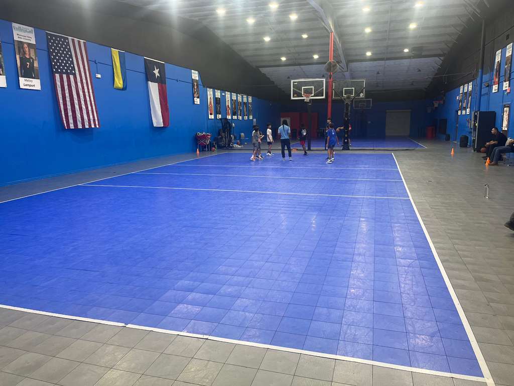 Players gathered around the coach