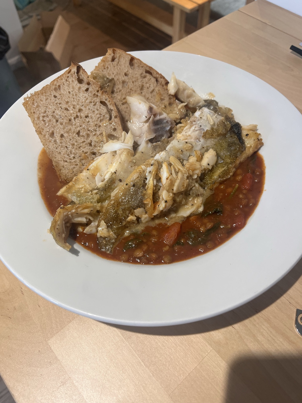 Miso cod and lentils - Image 1