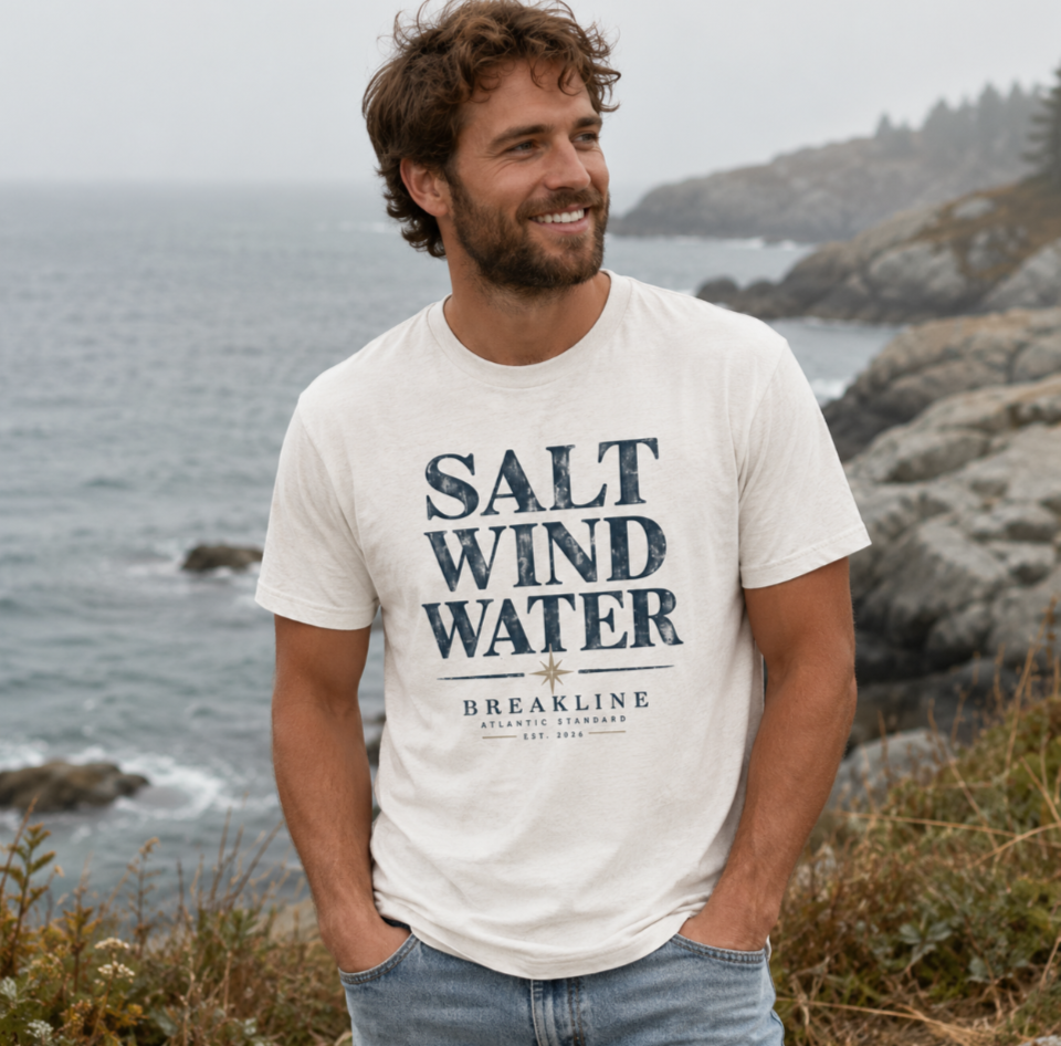 Salt Wind Water Oversized faded t-shirt in Faded Khaki / S - photo 2