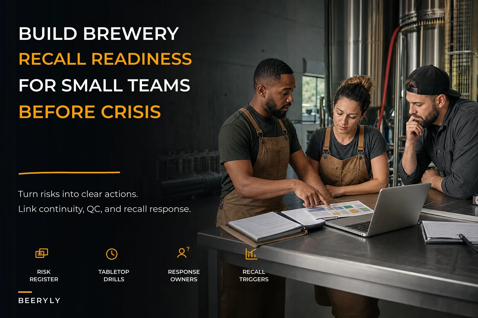 Brewery continuity and recall readiness for small teams