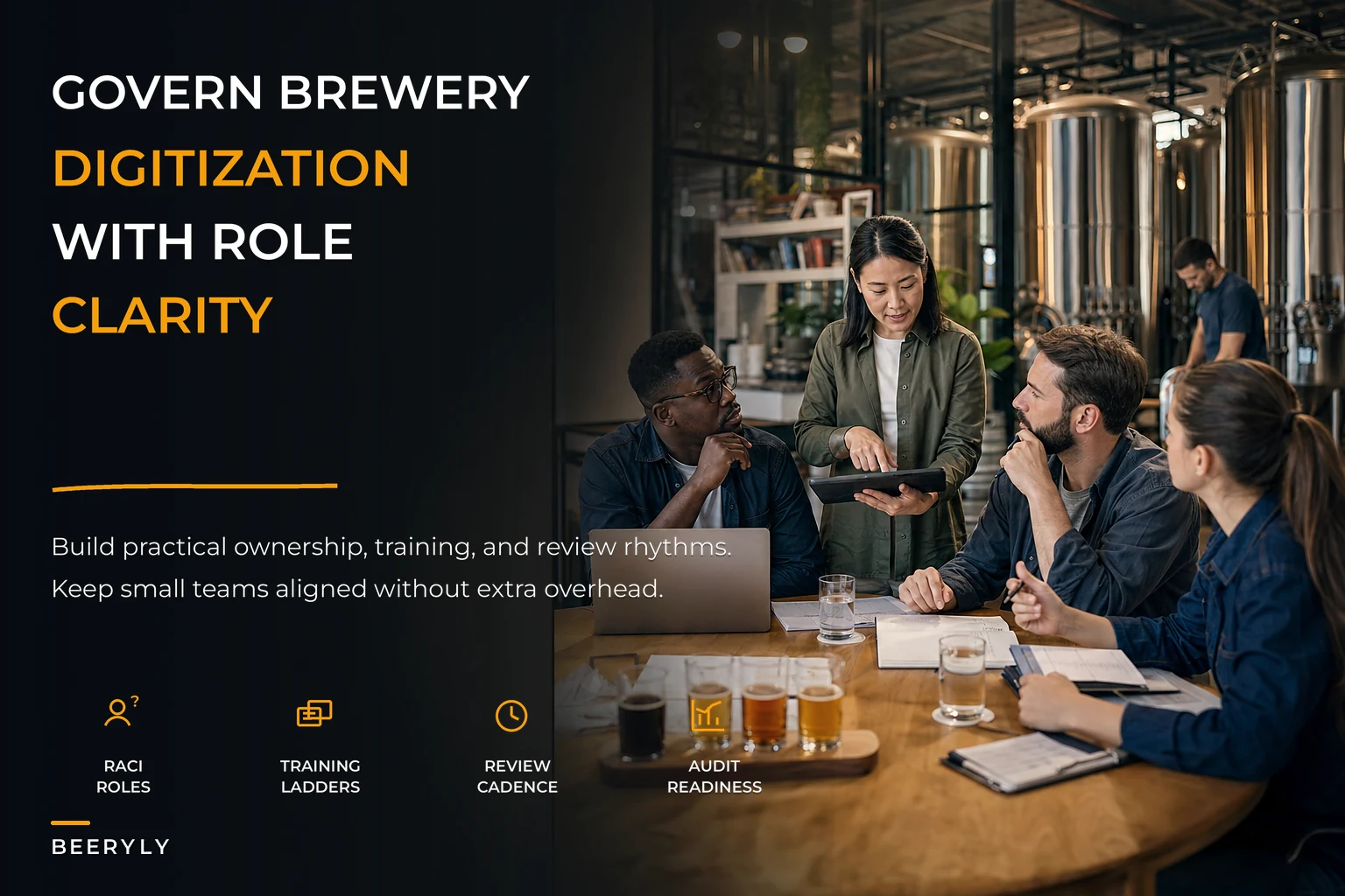 Brewery digitization governance and a competency ladder for teams