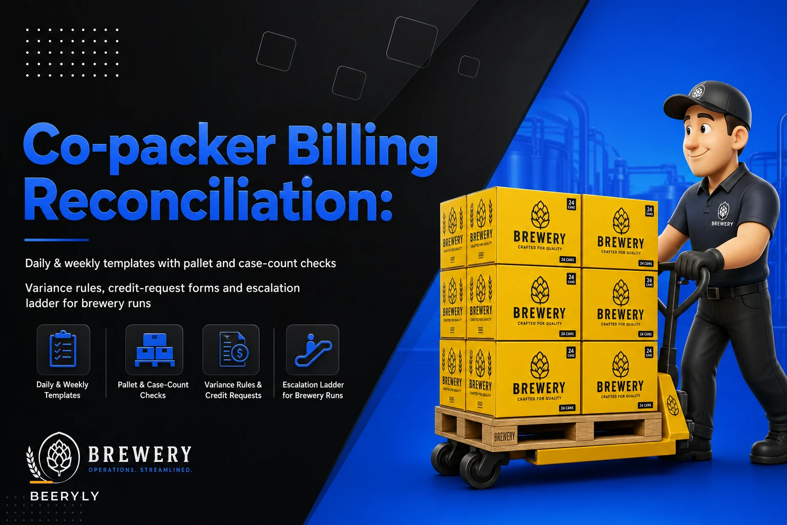 Co-packer invoice reconciliation: daily templates, acceptable variances and escalation ladders