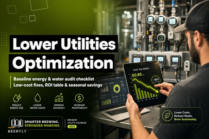 Lower utilities cost per barrel: an energy and water optimization playbook for small breweries