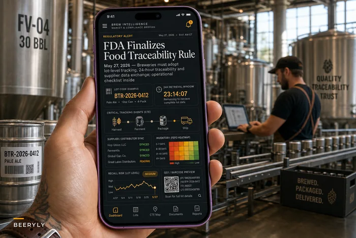 Preparing Breweries for FDA’s Food Traceability Rule: A practical lot-level tracking and recall-readiness playbook
