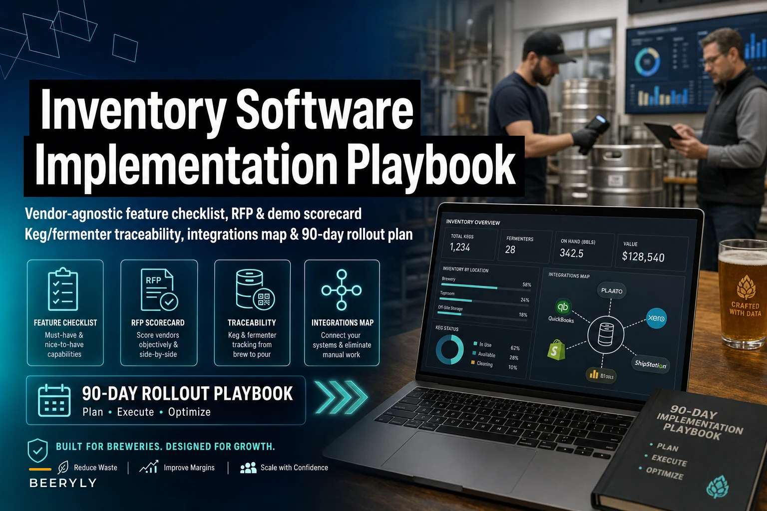 Selecting and Implementing Brewery Inventory Software: a vendor‑agnostic feature checklist, RFP scorecard and 90‑day roll‑out playbook for craft breweries