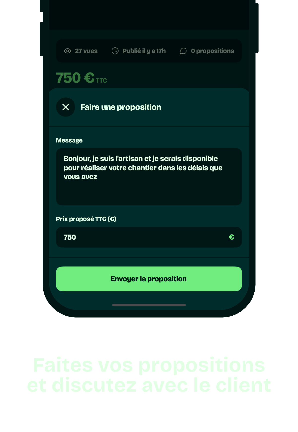Étape 2 artisan