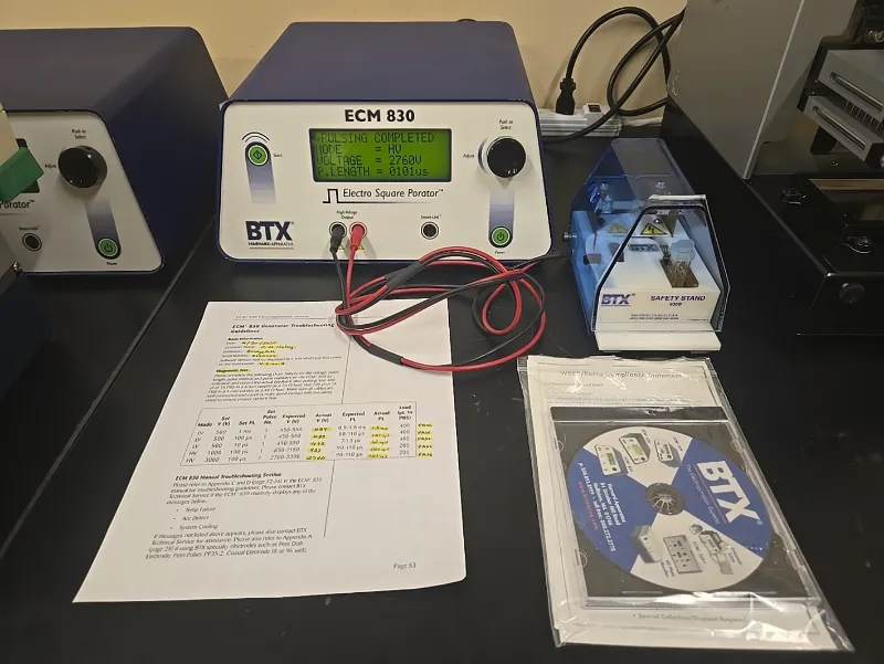 Havard BTX ECM 830 Electro Square Porator with 630B Safety Stand image 1