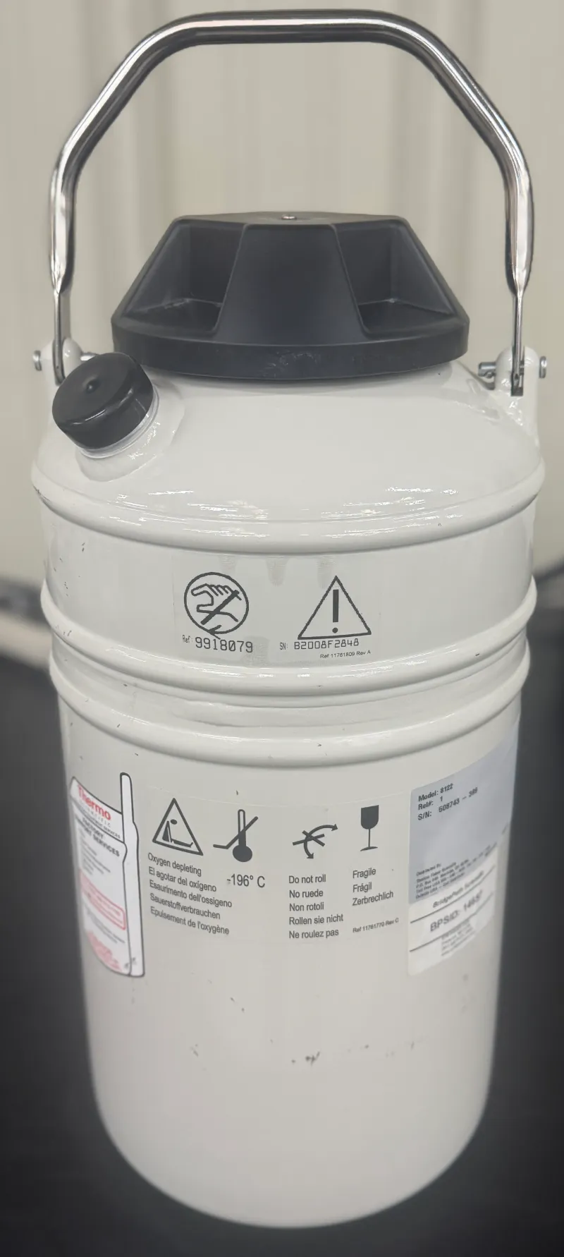 Thermo Scientific Thermo Series 8122 10 L Liquid Nitrogen Transfer Vessel thumbnail 4