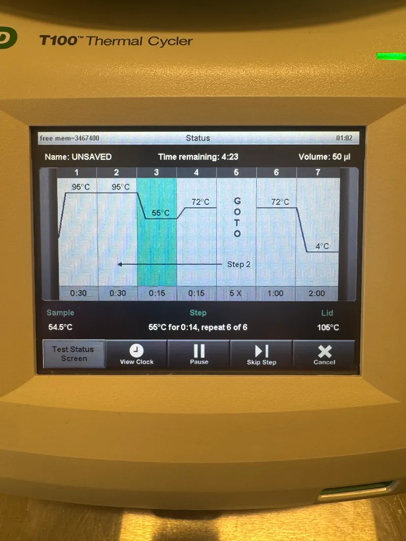 Bio-Rad T100 Thermal Cycler with 96 - well, x 0.2 ml PCR Block thumbnail 12