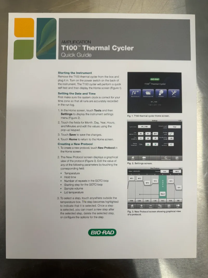 Bio-Rad T100 Thermal Cycler with 96 - well, x 0.2 ml PCR Block thumbnail 17