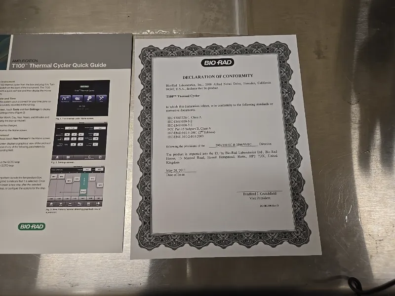 Bio-Rad T100 Thermal Cycler with 96 - well, x 0.2 ml PCR Block thumbnail 8