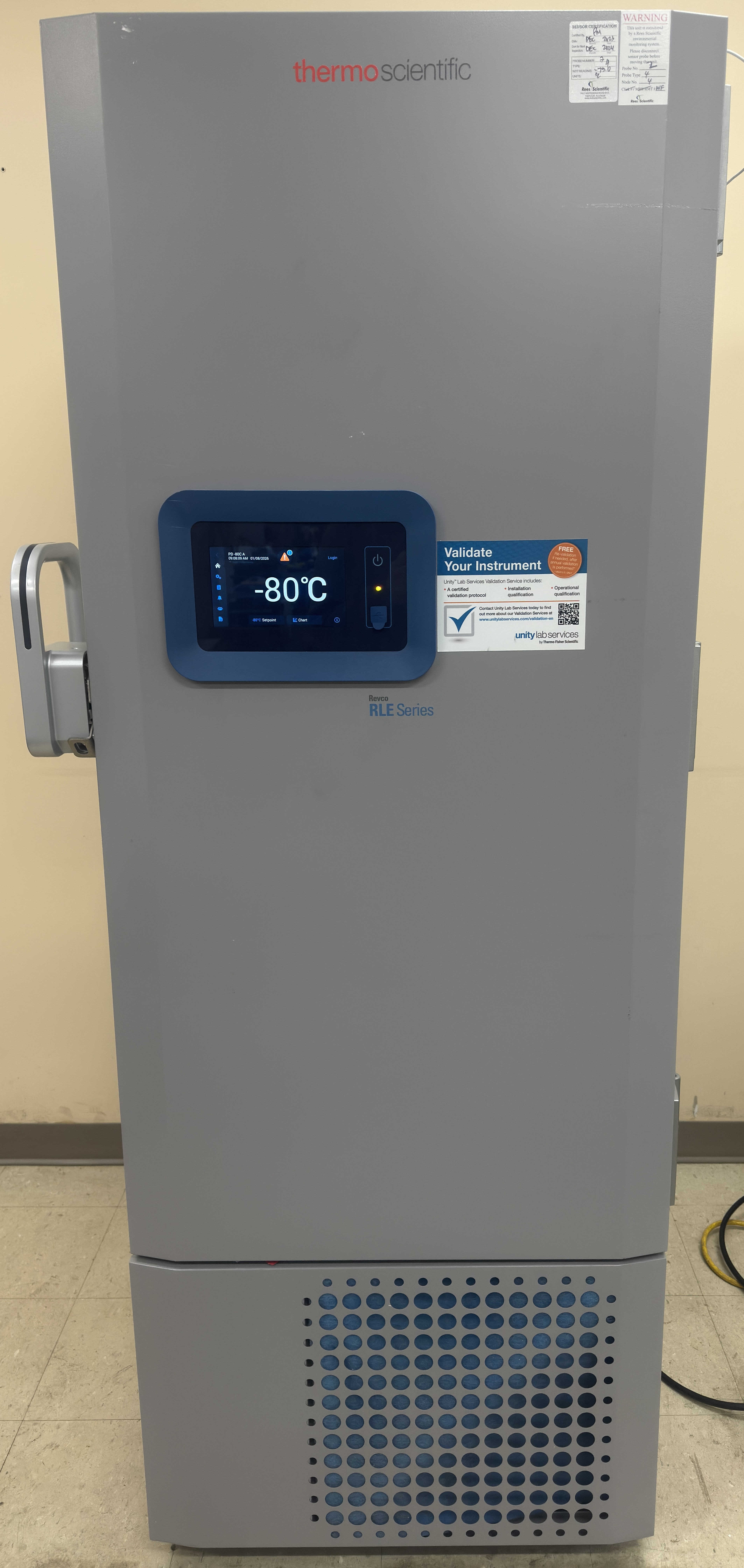 Thermo Scientific RLE40086D -86°C Ultra-Low Temperature Upright Freezer, 19.4 CU FT ,208/230V