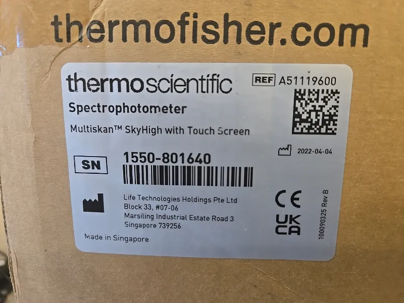 'New in box' Thermo Scientific A51119600 Multiskan SkyHigh Type 1550 UV/Vis Microplate Plate Reader thumbnail 13