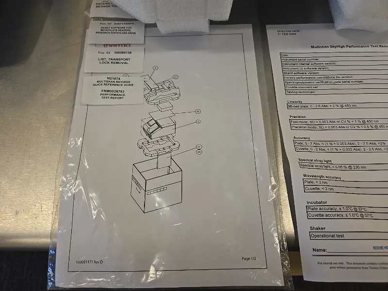 'New in box' Thermo Scientific A51119600 Multiskan SkyHigh Type 1550 UV/Vis Microplate Plate Reader thumbnail 10
