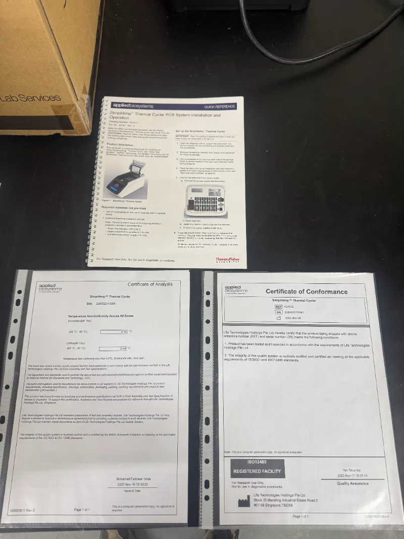 Applied Biosystems A24812 SimpliAmp Thermal Cycler thumbnail 6