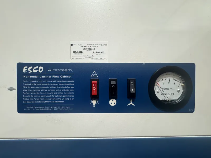 ESCO 6ft Horizontal Laminar Flow Cabinet thumbnail 3