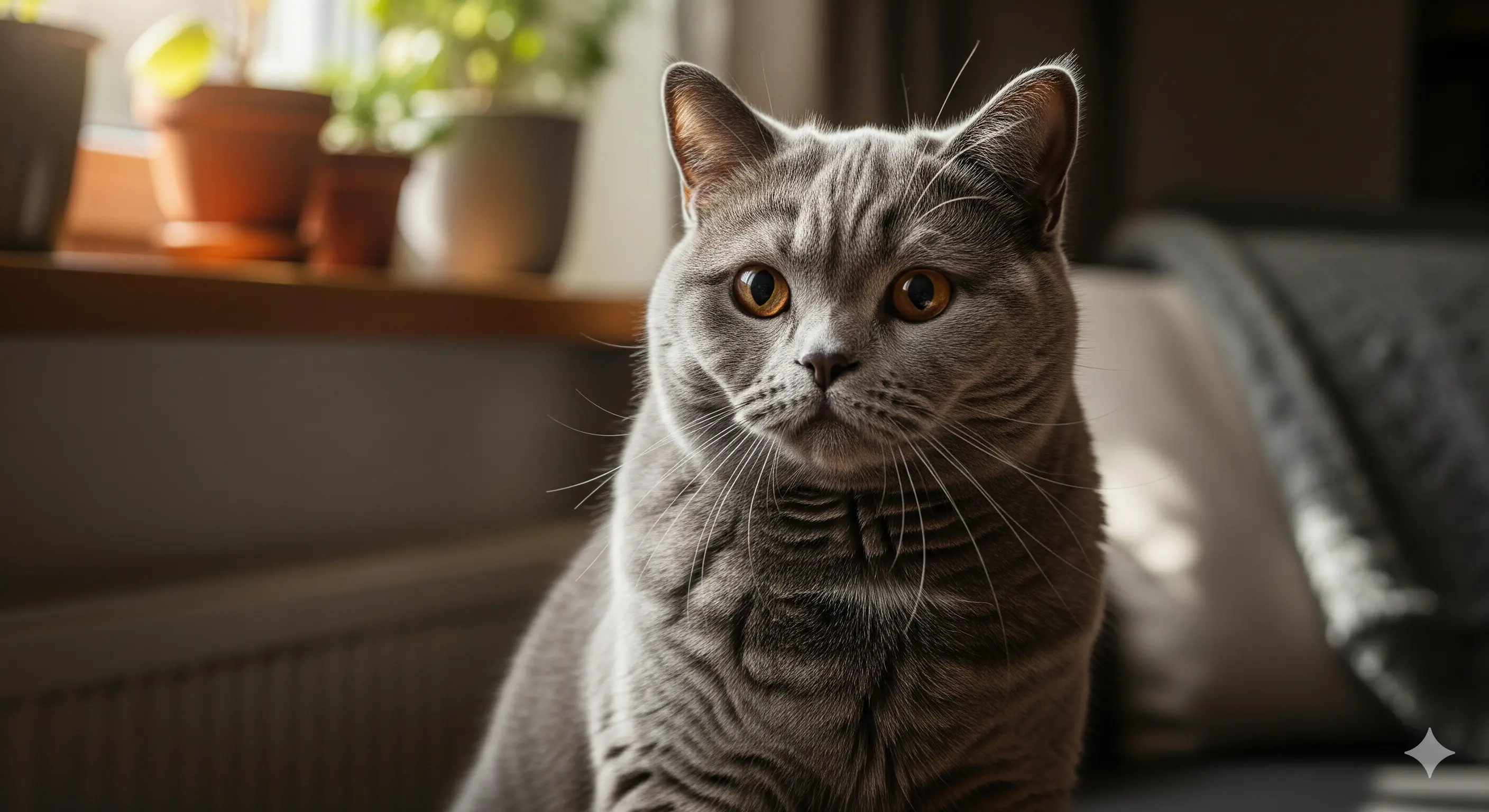 Fondo con silueta de gato British Shorthair