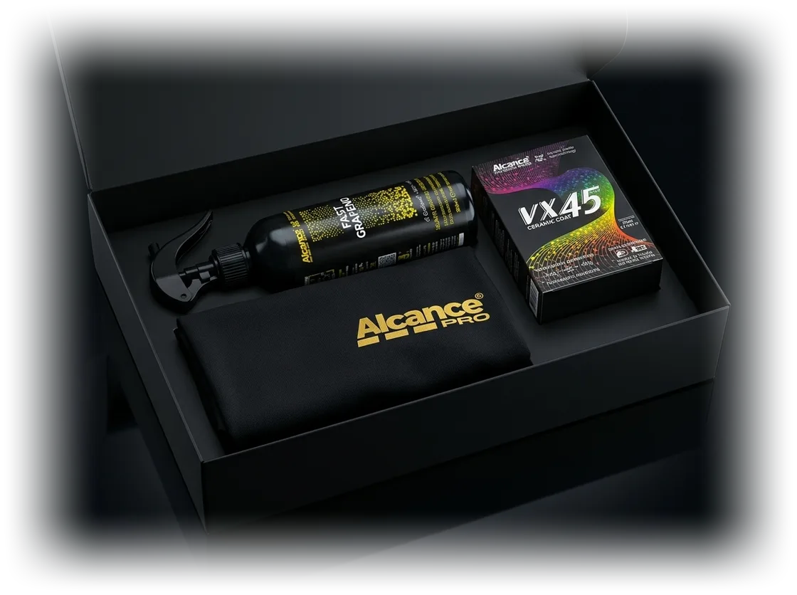 Kit de credenciado VX45: caixa aberta com Fast Grafeno, camiseta e VX45