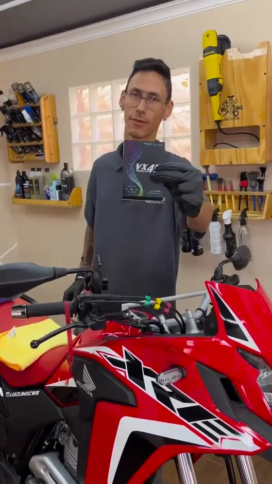 Vitrificação de uma moto
