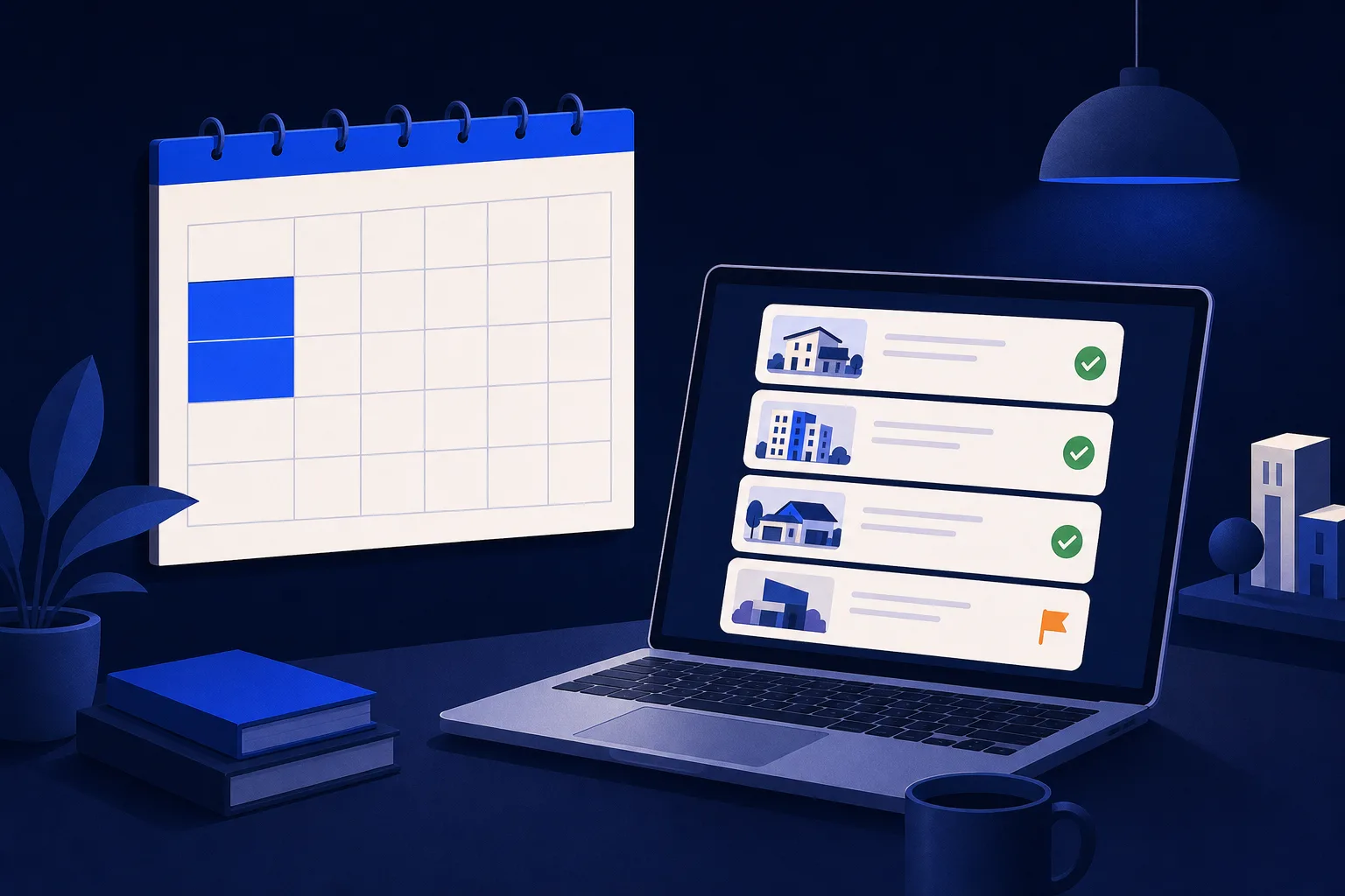 A fixed weekly block plus review by exception keeps file review from becoming the broker bottleneck.