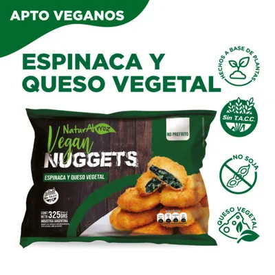 VEGAN NUGGETS DE ESPINACA · NATURALRROZ — Brota Almacén Natural Pergamino