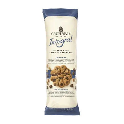GALLETITAS INTEGRALES AVENA Y CHIPS DE CHOCOLATE X225G · CACHAFAZ — Brota Almacén Natural Pergamino