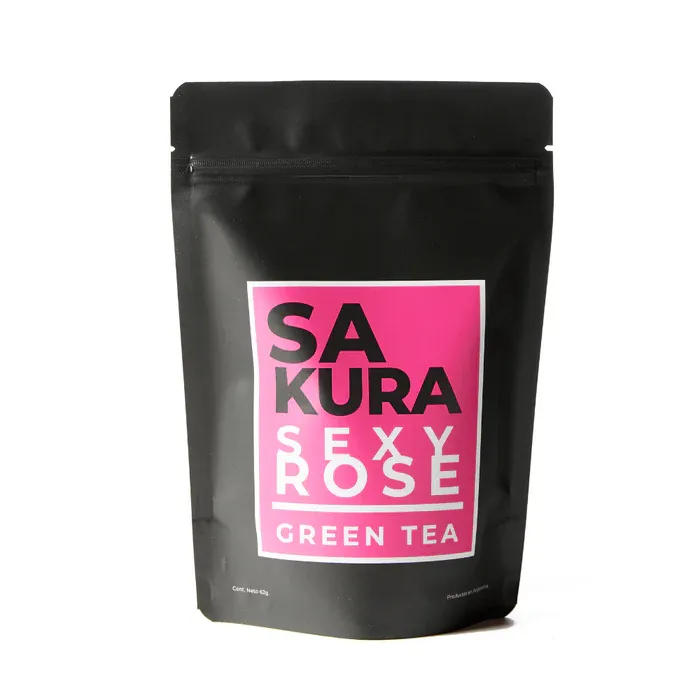 SAKURA SEXY ROSE GREEN TEA DOYPACK INTI ZEN · INTI ZEN — Brota Almacén Natural Pergamino