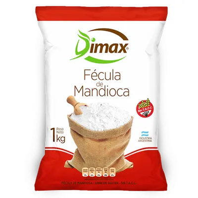FÉCULA DE MANDIOCA X 500G · DIMAX — Brota Almacén Natural Pergamino