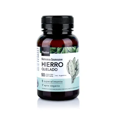 HIERRO QUELADO X 50 CAPS · NATIER — Brota Almacén Natural Pergamino