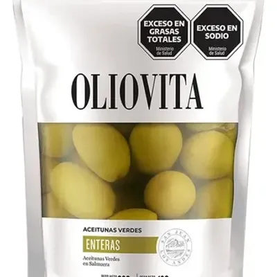 ACEITUNAS VERDES ENTERAS · OLIOVITA — Brota Almacén Natural Pergamino
