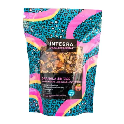 GRANOLA 250G ALMENDRA, SEMILLA, ARANDANOS · INTEGRA — Brota Almacén Natural Pergamino