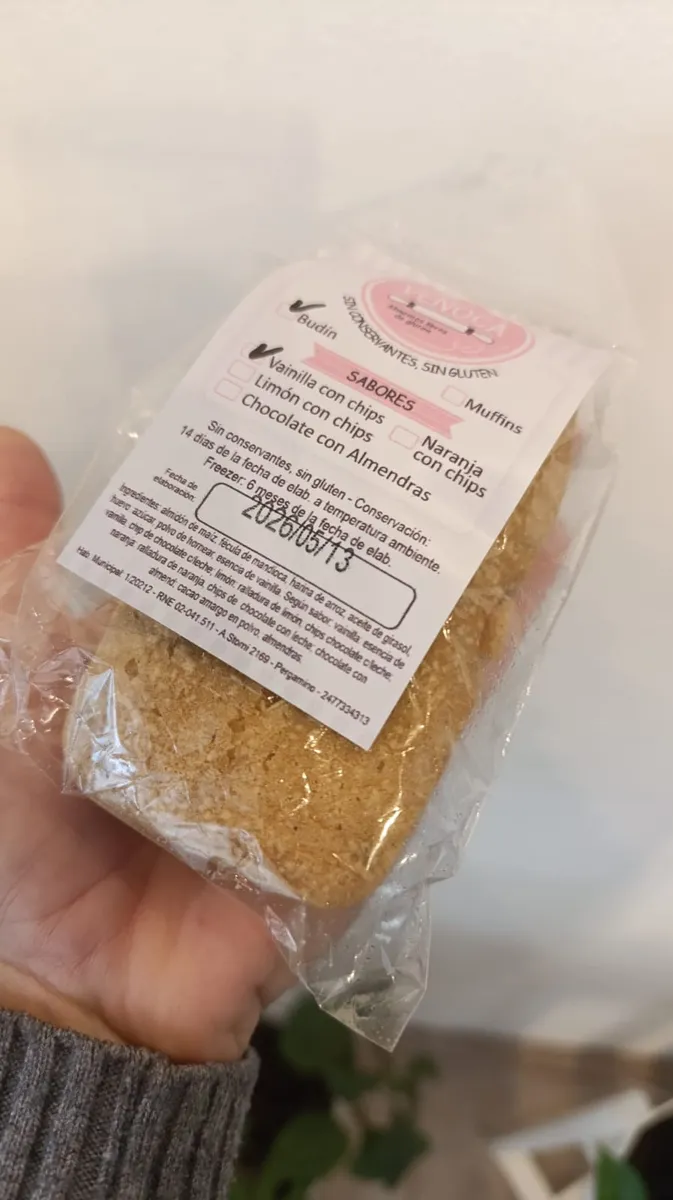 MINI BUDÍN VAINILLA C/CHIPS · VEÑOCA — Brota Almacén Natural Pergamino