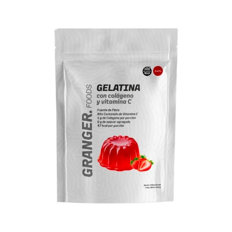 GELATINA DE FRUTILLA X 150 GRS · GRANGER — Brota Almacén Natural Pergamino