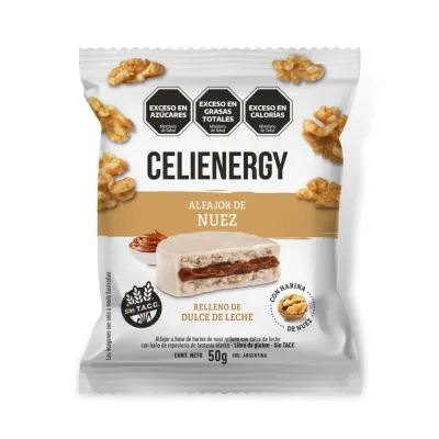 ALFAJOR DE NUEZ X 50G · CELIENERGY — Brota Almacén Natural Pergamino