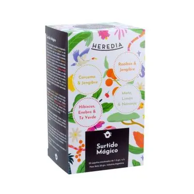 TE SURTIDO MÁGICO (20 SAQUITOS) X 65G · HEREDIA — Brota Almacén Natural Pergamino