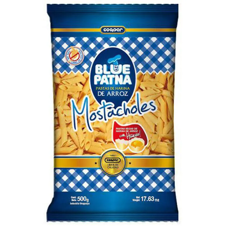 FIDEOS MOSTACHOLES DE ARROZ BLUE PATNA · BLUE PATNA — Brota Almacén Natural Pergamino