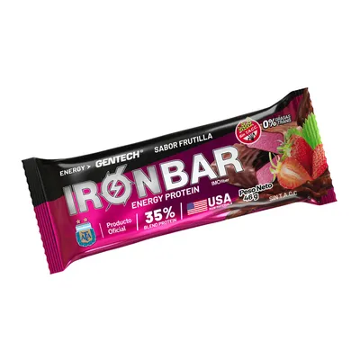 IRON BAR PROTEICA FRUTILLA · GENTECH — Brota Almacén Natural Pergamino