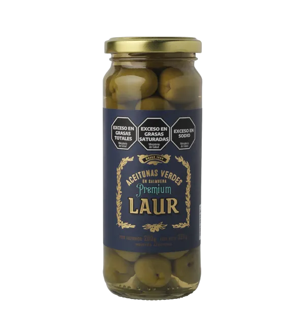 ACEITUNAS VERDES PREMIUM X320G · LAUR — Brota Almacén Natural Pergamino