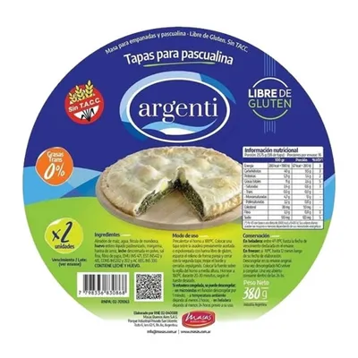 TAPA DE TARTA · ARGENTI — Brota Almacén Natural Pergamino