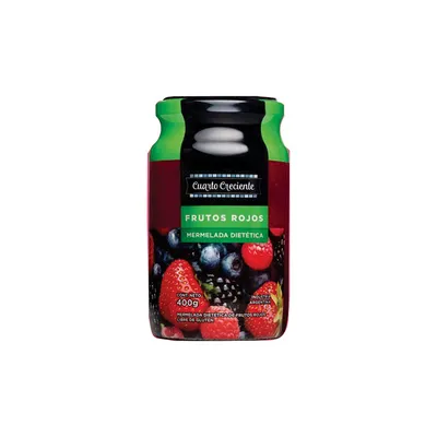 MERMELADA DIET FRUTOS ROJOS X 400G · CUARTO CRECIENTE — Brota Almacén Natural Pergamino