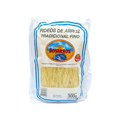 FIDEOS DE ARROZ TRADICIONAL FINO  · SOYARROZ — Brota Almacén Natural Pergamino